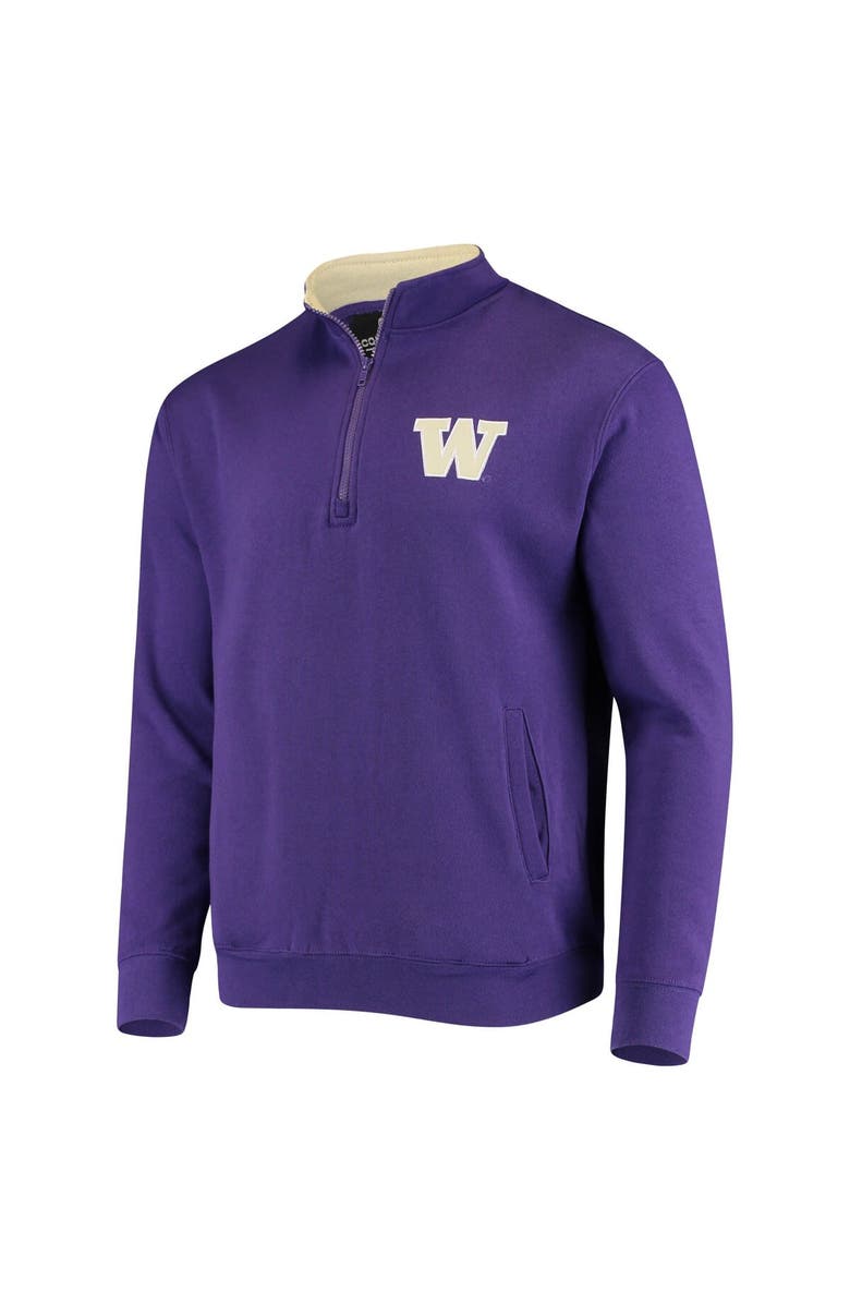 COLOSSEUM Men's Colosseum Purple Washington Huskies Tortugas Logo Quarter-Zip Jacket, Alternate, color,