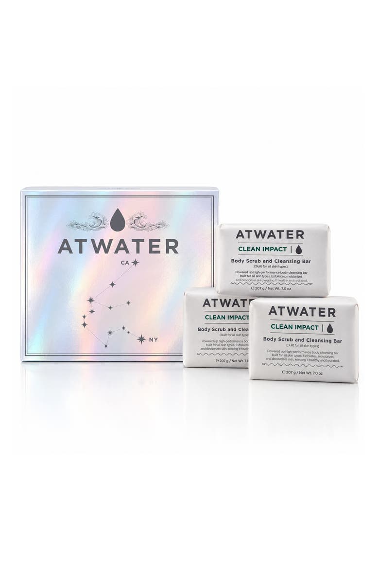 Clean Impact Body Scrub and Cleansing Bar Set, Main, color, NO COLOR
