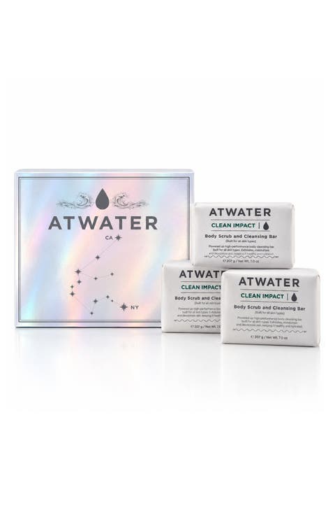 Clean Impact Body Scrub and Cleansing Bar Set
