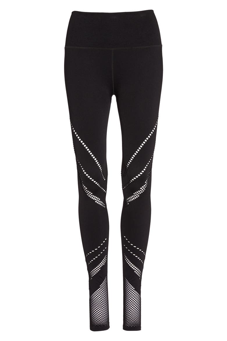 Seamless High Waist Leggings, Alternate, color, BLACK