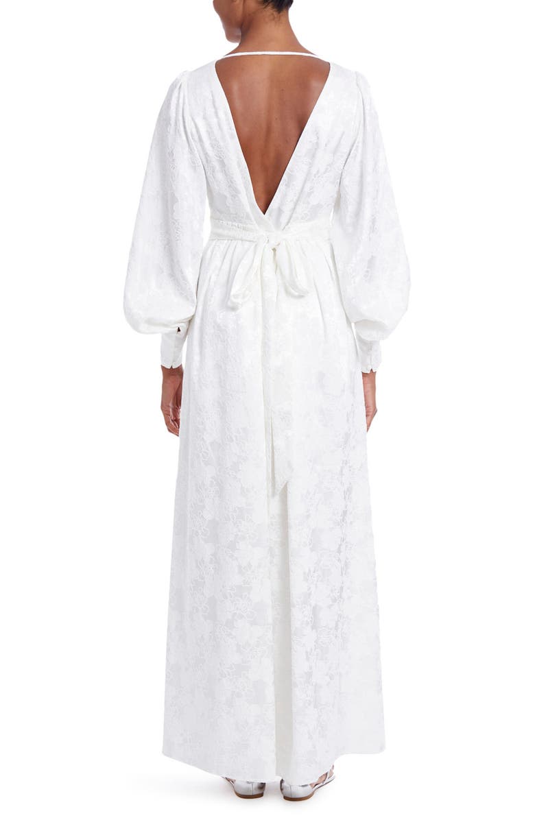 One33 Social Long Sleeve Jacquard A-Line Dress, Alternate, color, 