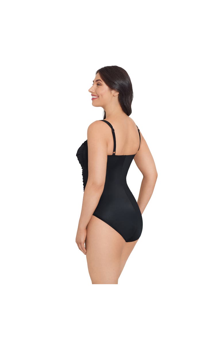 Trimshaper Averi One-Piece Control Swimsuit, Alternate, color, Black