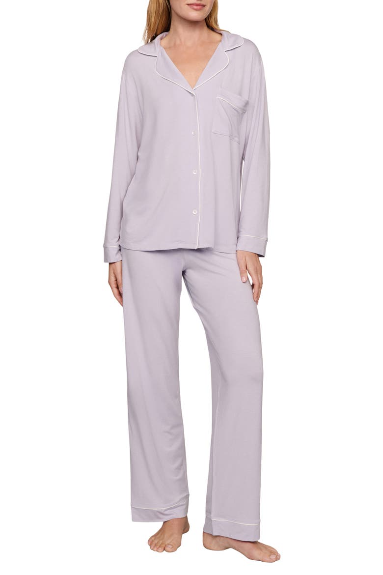 Gisele Long Pajamas, Main, color, THISTLE/ IVORY