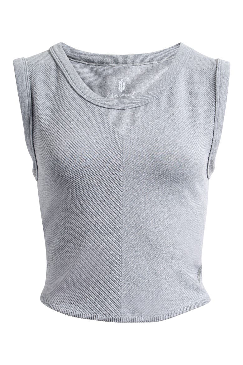 FP Movement Free Throw Crop Muscle Tank Top, Alternate, color, HEATHER GREY