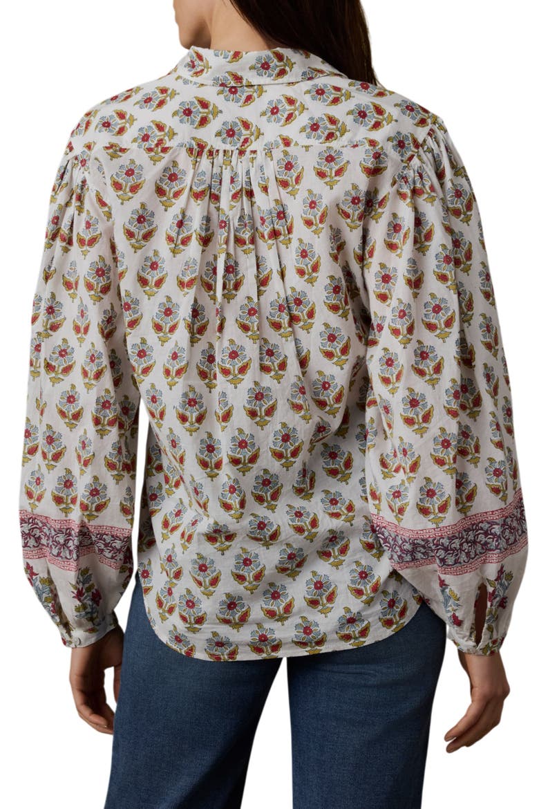 Suki Floral Button-Up Shirt, Alternate, color, ANTIQUE BOUQUET