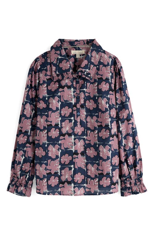 Seasalt Cornwall Ysella Floral Organic Cotton Button-up Shirt In Multi