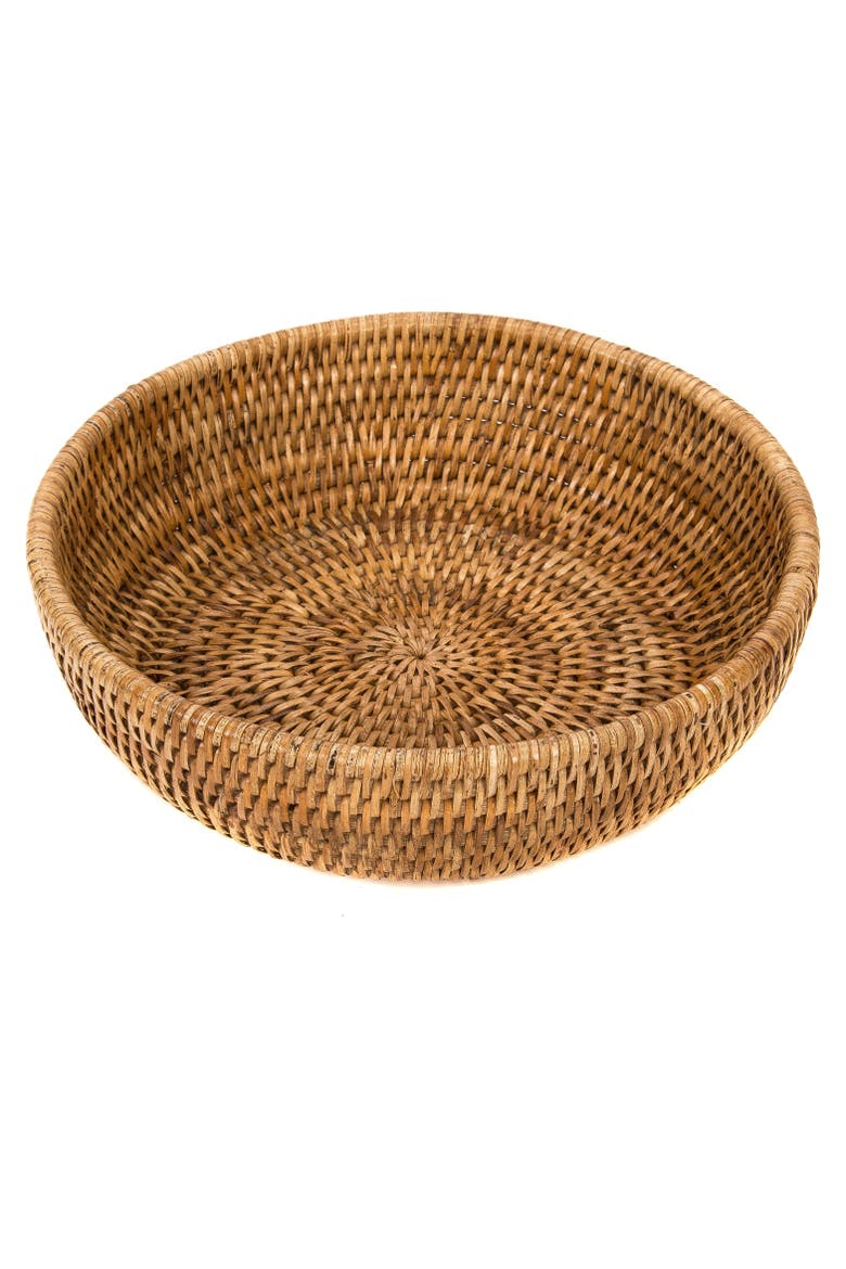 Rattan Everything Bowl, Main, color, Honey Brown