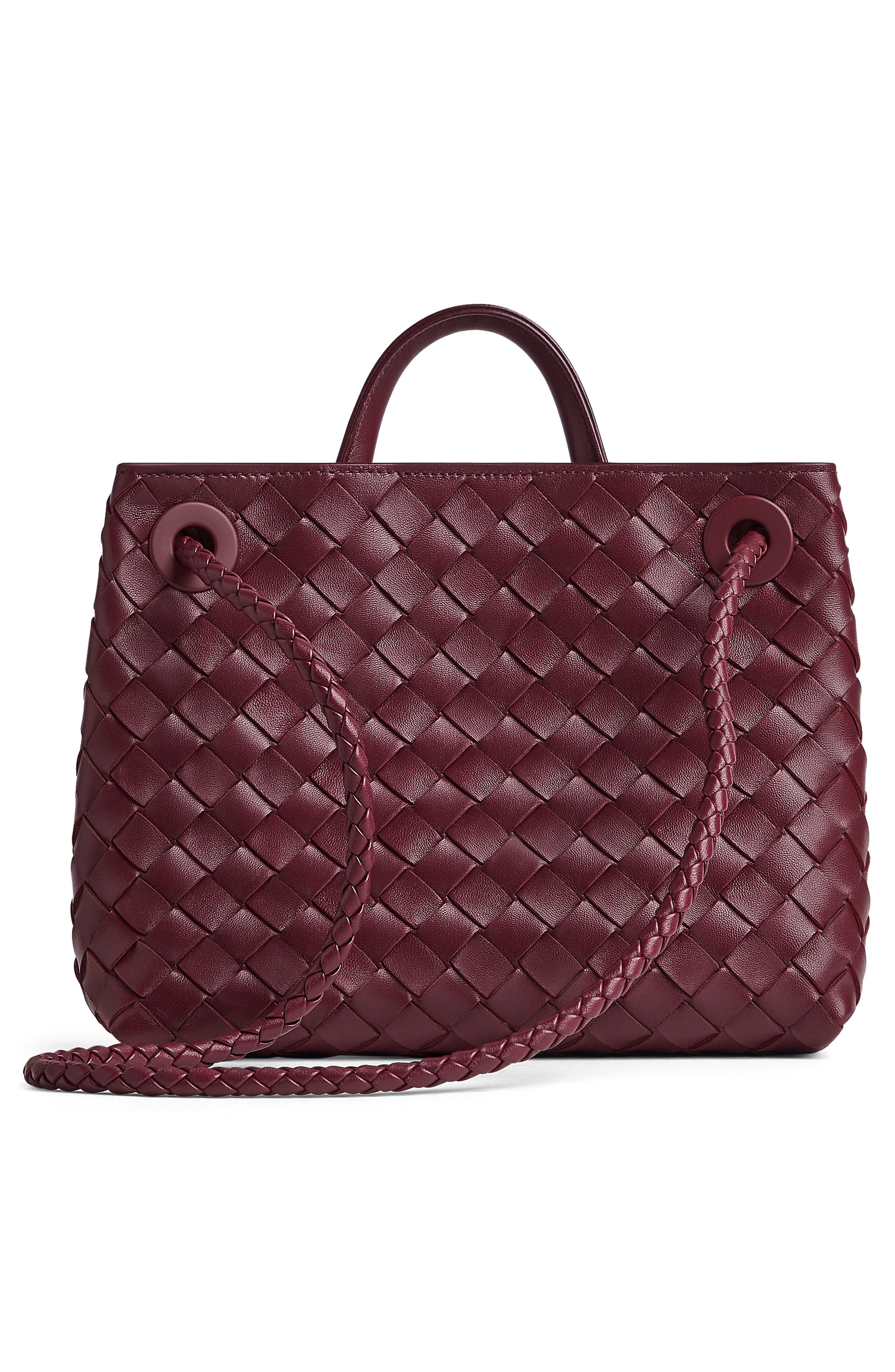 Small Andiamo Intrecciato Shoulder Bag, Alternate, color, 2273 BARO-M BRASS-BARO
