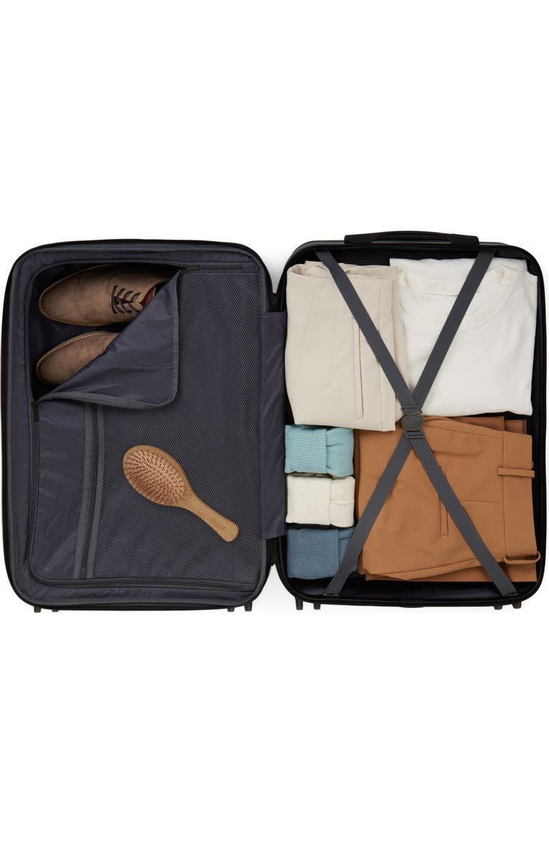 bugatti Singapore Hardside Check-In Large Luggage with Expansion, Alternate, color, Metallic Blue