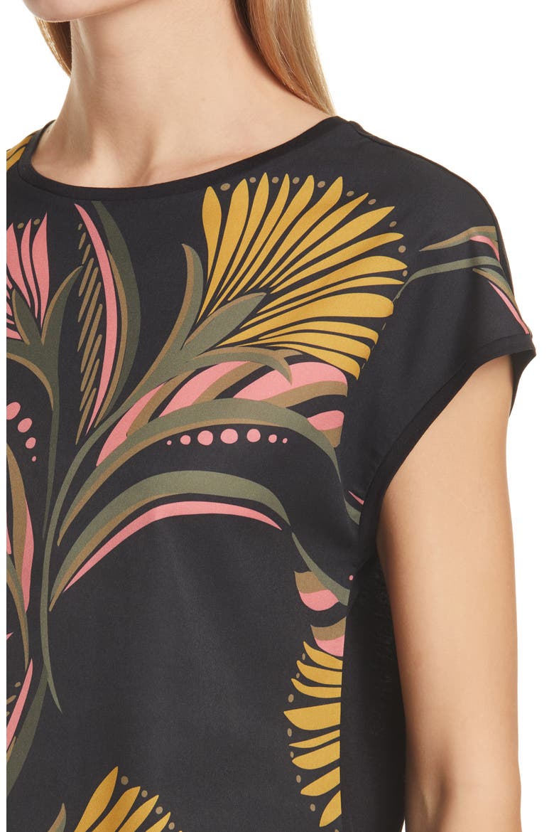 Pasley Deco Print Shell, Alternate, color, BLACK