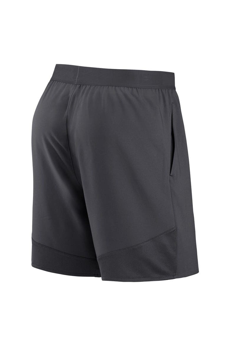 Men's Nike Anthracite Cleveland Browns Stretch Performance Shorts, Alternate, color, Anthracite