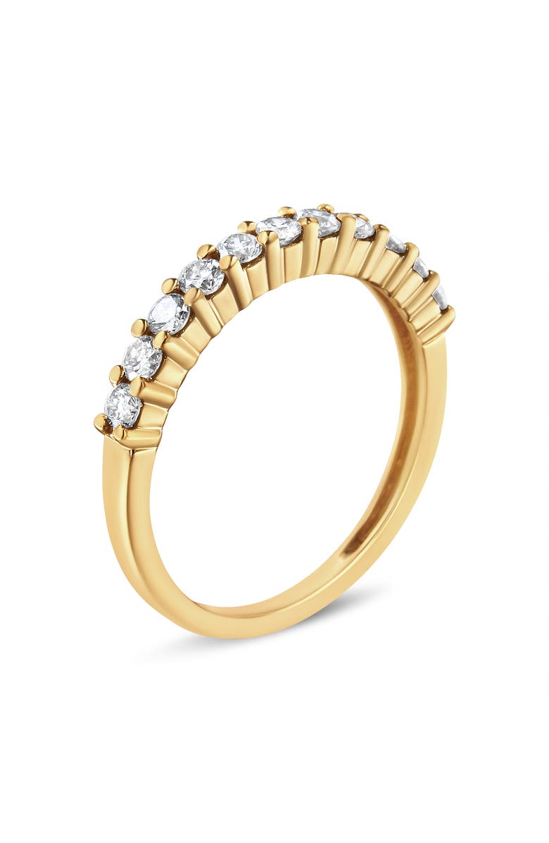 Haus of Brilliance IGI Certified 1/2 Cttw Diamond 10K Gold Fluted Band Wedding Ring, Alternate, color, Yellow Gold