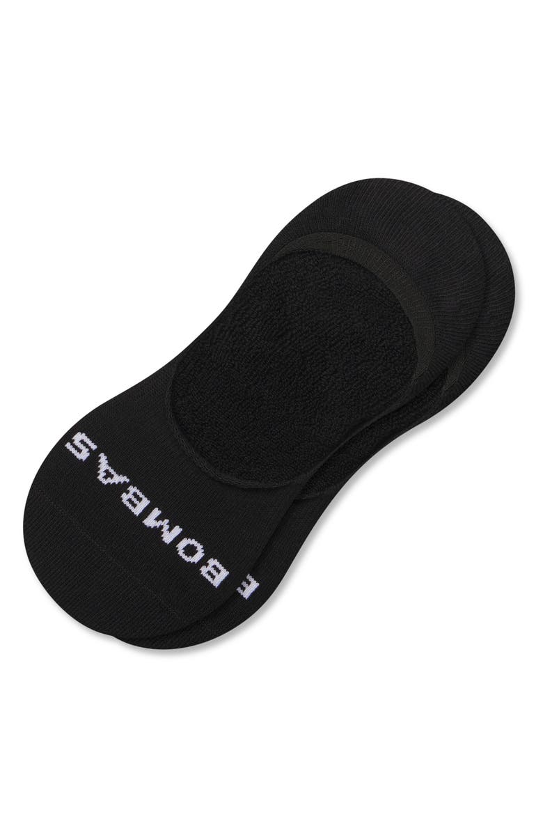 Bombas Mid Cut No-Show Socks, Alternate, color, Black