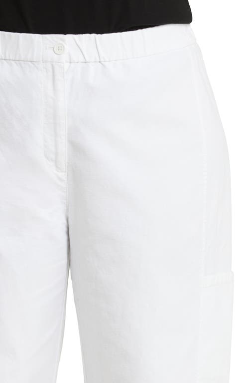 EILEEN FISHER EILEEN FISHER STRETCH ORGANIC COTTON & HEMP ANKLE LANTERN CARGO PANTS