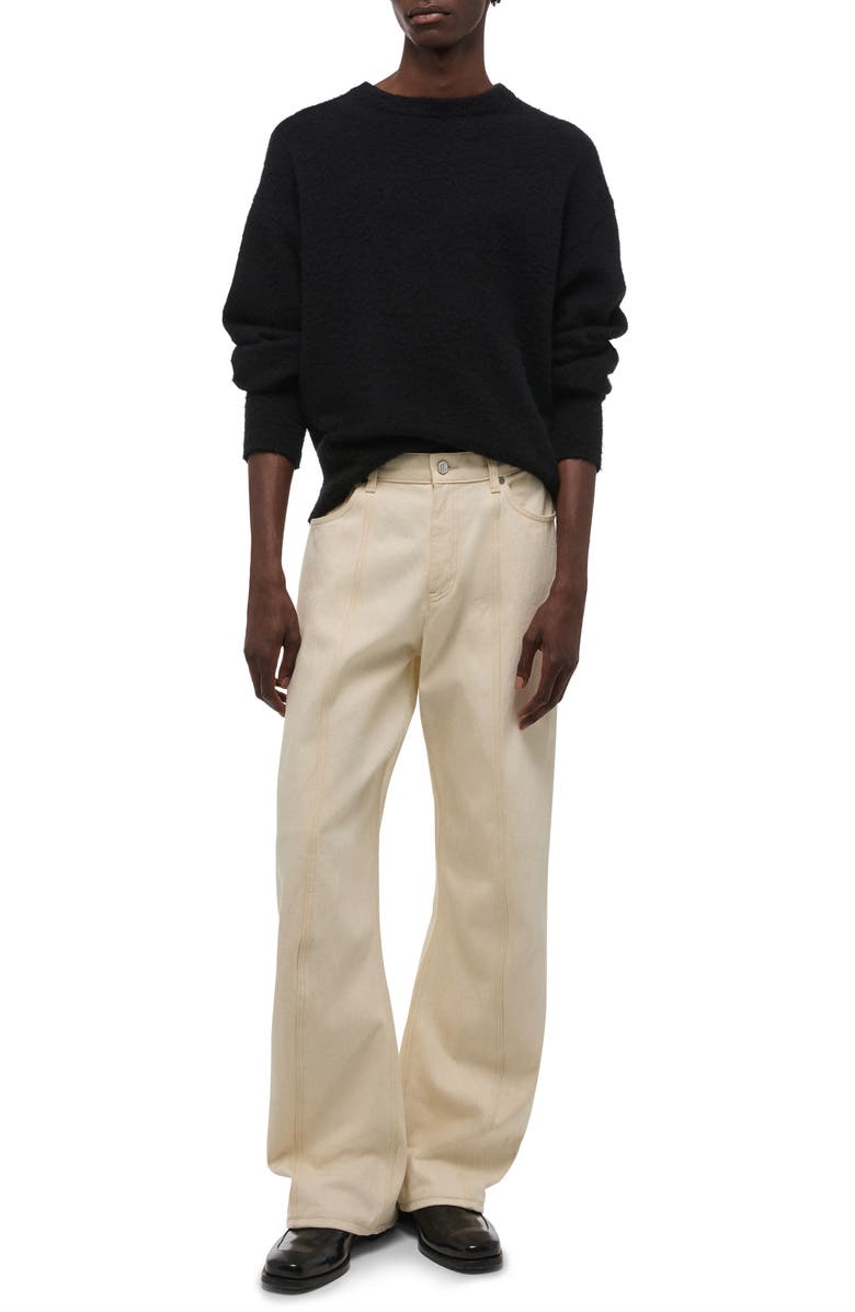 Helmut Lang Ski Wide Leg Jeans, Alternate, color, Ecru