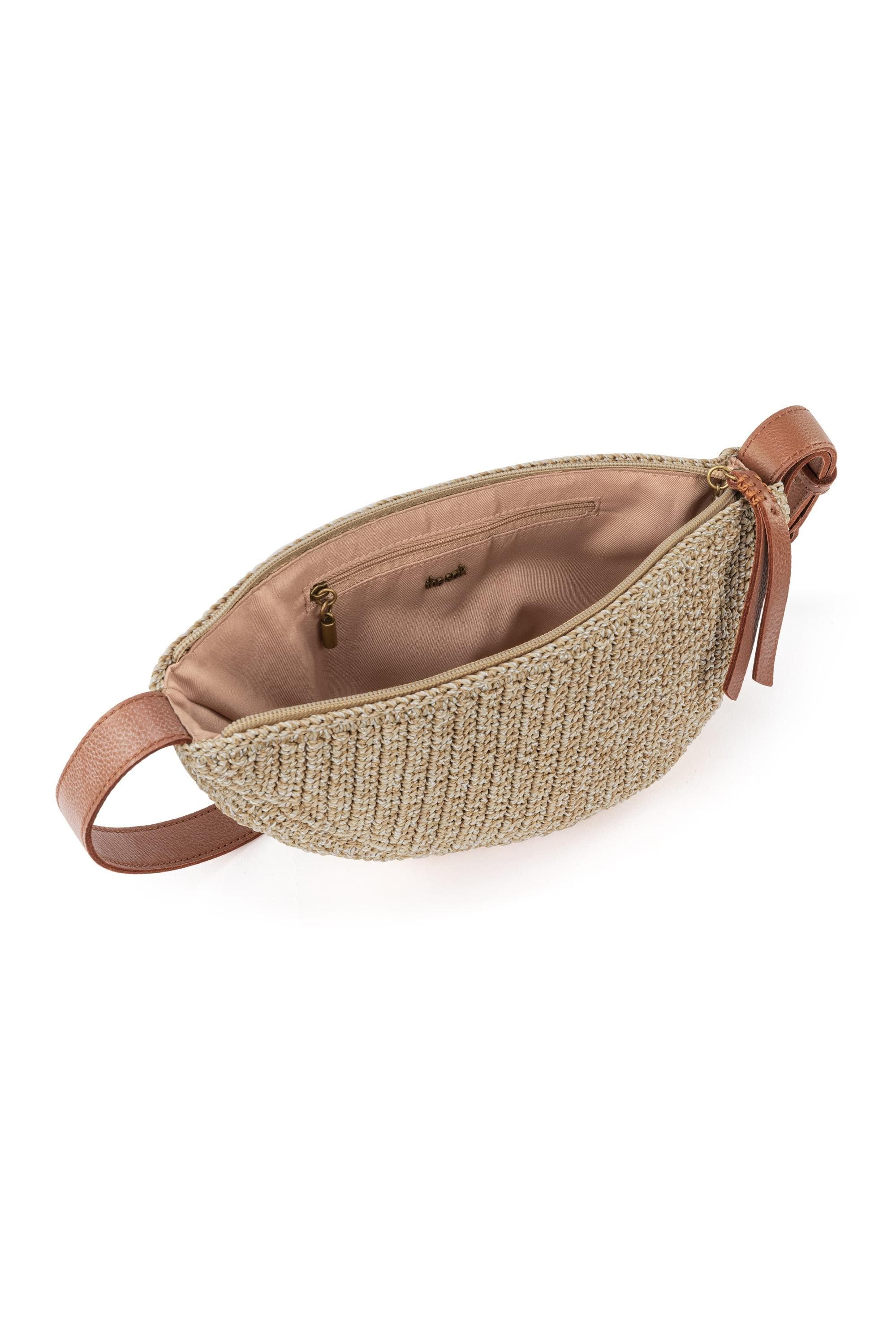 Tess Sling Leather Bag, Alternate, color, Bamboo Static