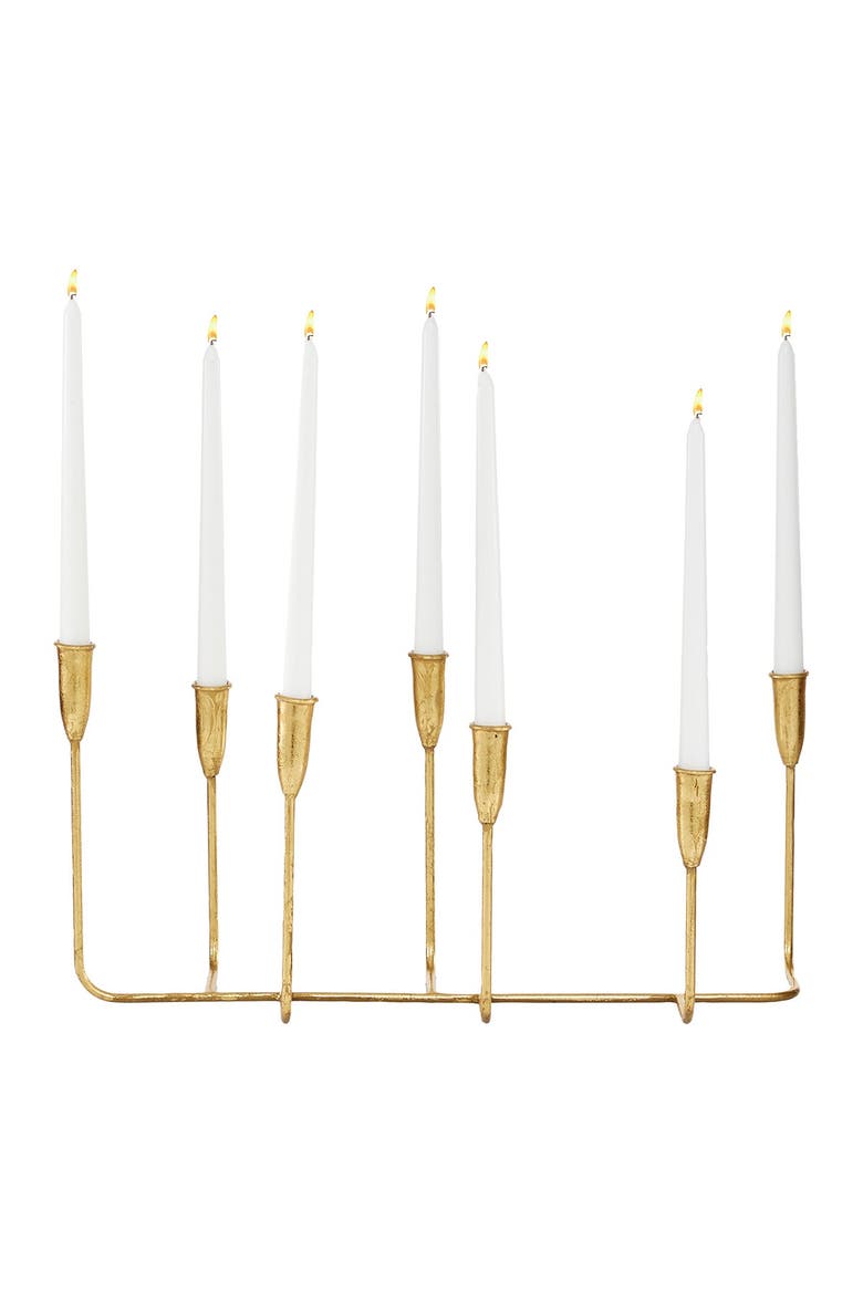 Goldtone Metal 7-Candle Candelabra, Alternate, color, GOLD