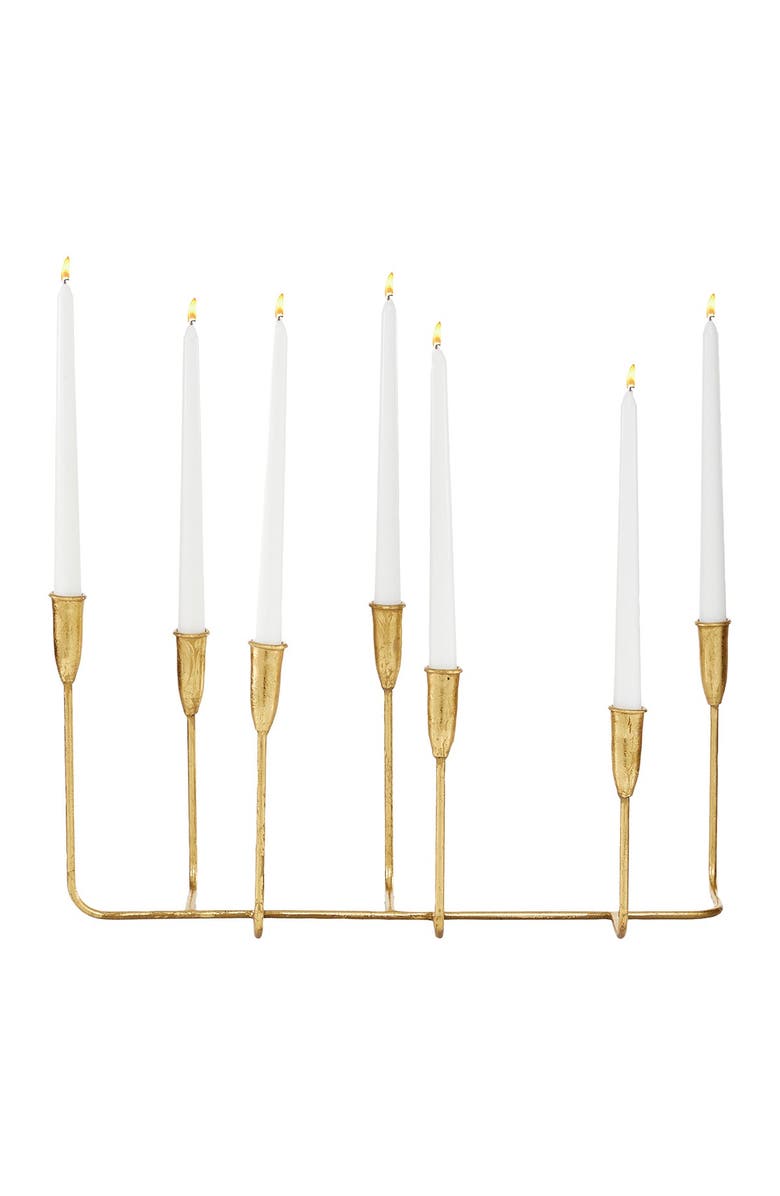 COSMO BY COSMOPOLITAN Goldtone Metal 7-Candle Candelabra, Alternate, color, Gold