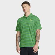 Nike Men's Nike Green Oregon Ducks 2025 Coaches Premium Tour Stripe Dri-FIT Polo