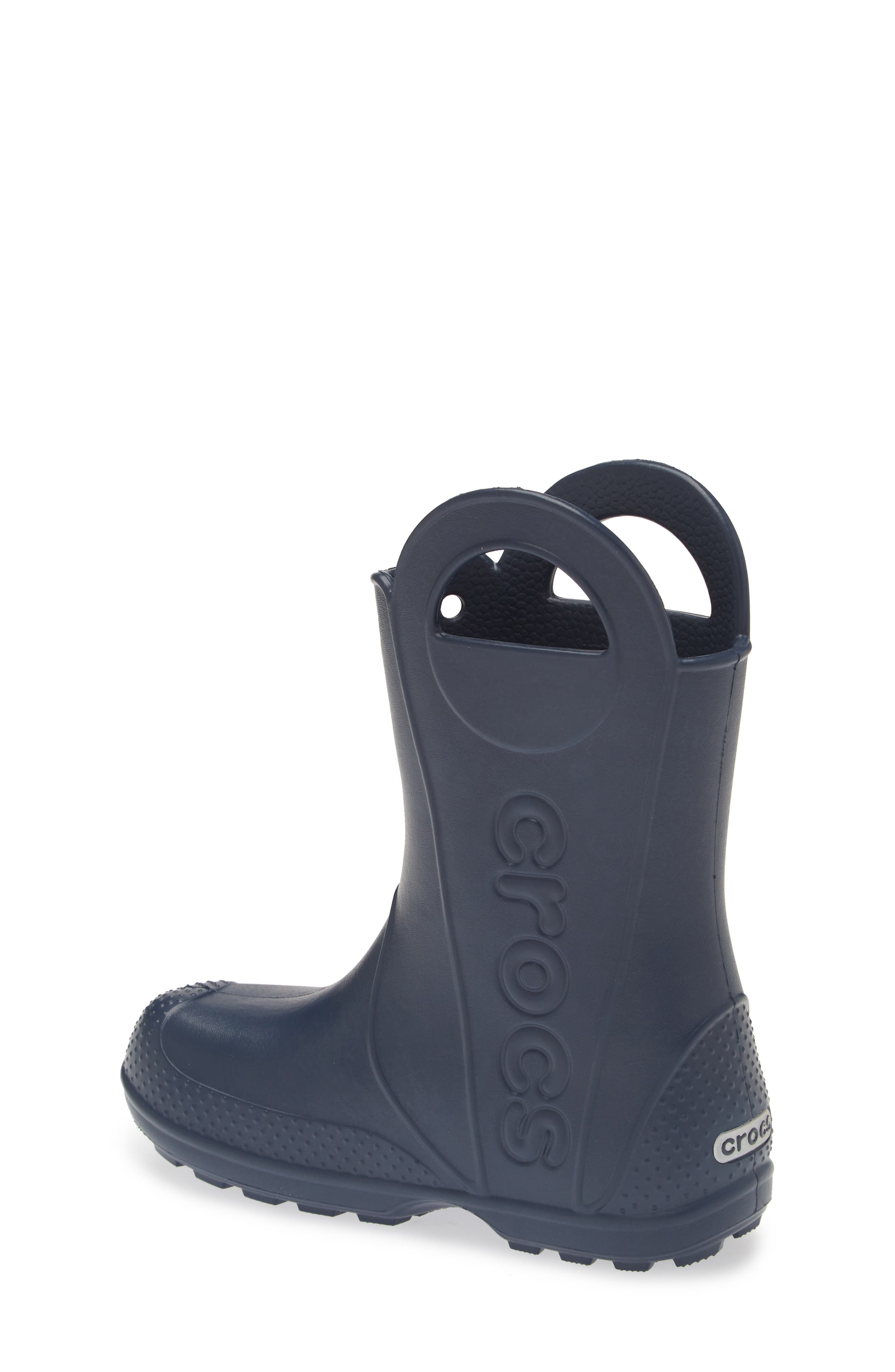 CROCS Kids' Handle It Rain Boot, Alternate, color, Navy
