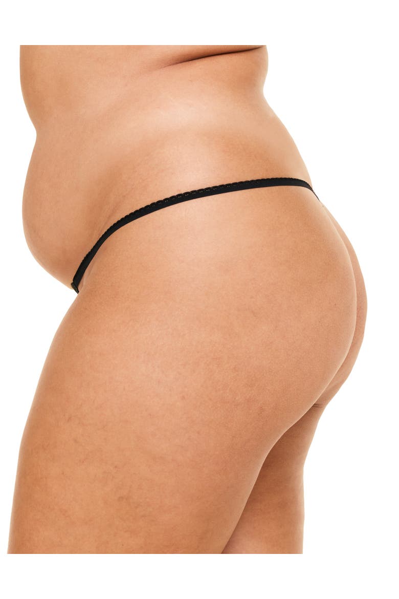 Catira G-String Panties, Alternate, color, Black