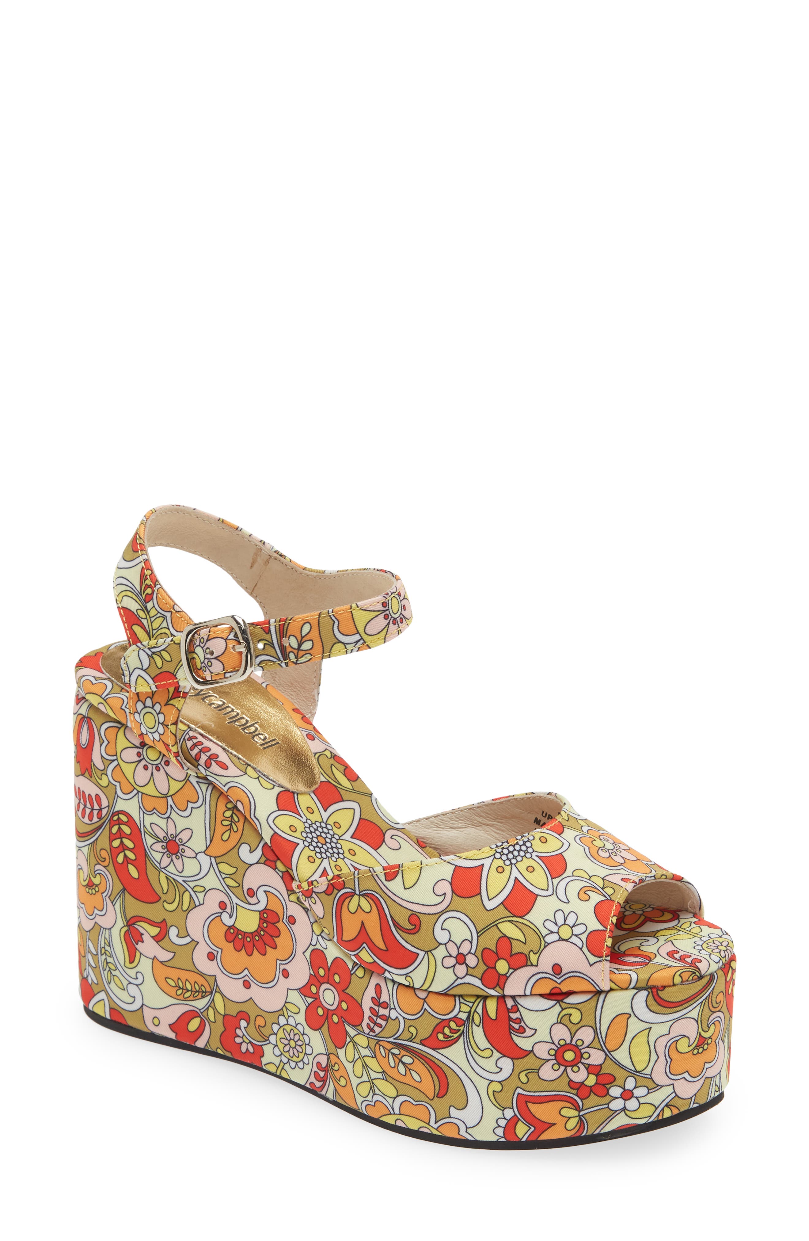 Jeffrey Campbell Dazing Wedge Platform Sandal, Main, color, 