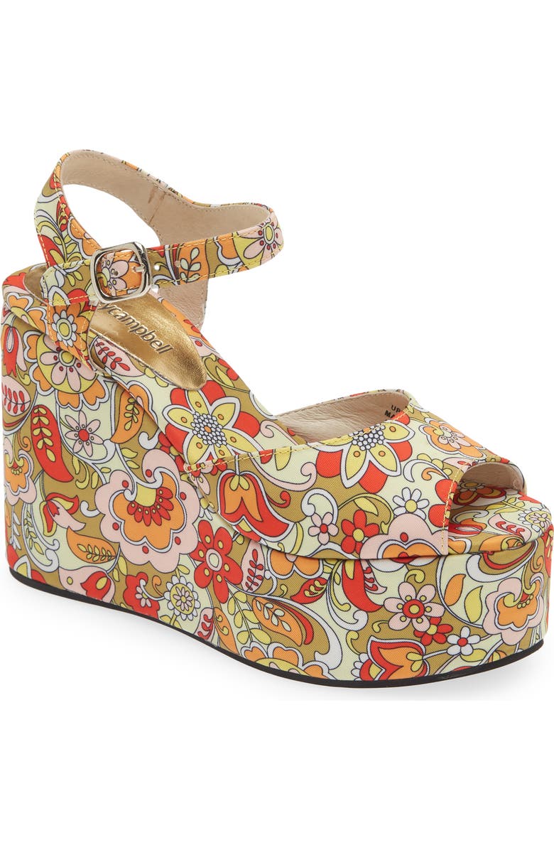 Jeffrey Campbell Dazing Wedge Platform Sandal, Main, color,