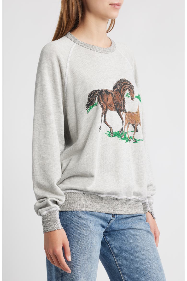 The College Horses Sweatshirt, Alternate, color, SOFT HEATHER GREY