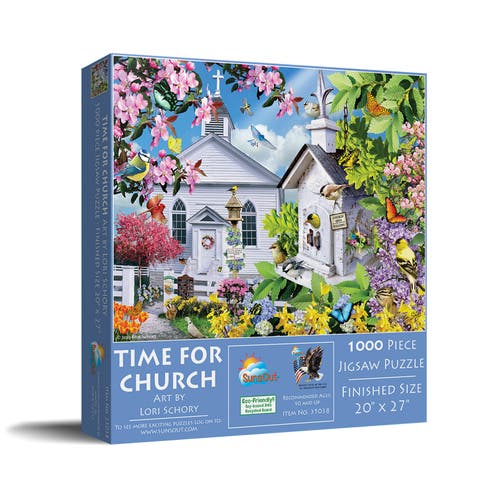Time for Church 1000 piece Jigsaw Puzzle for Adults