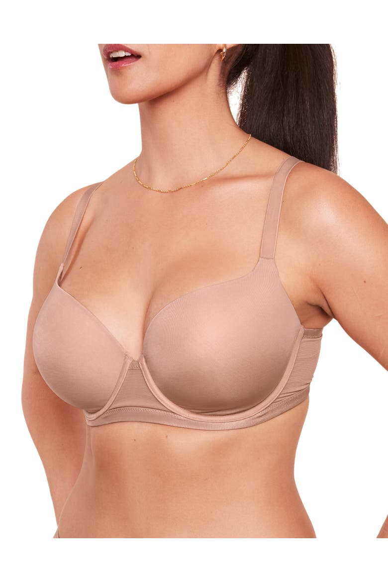 Fallon Contour Full Coverage Bra, Main, color, Medium beige