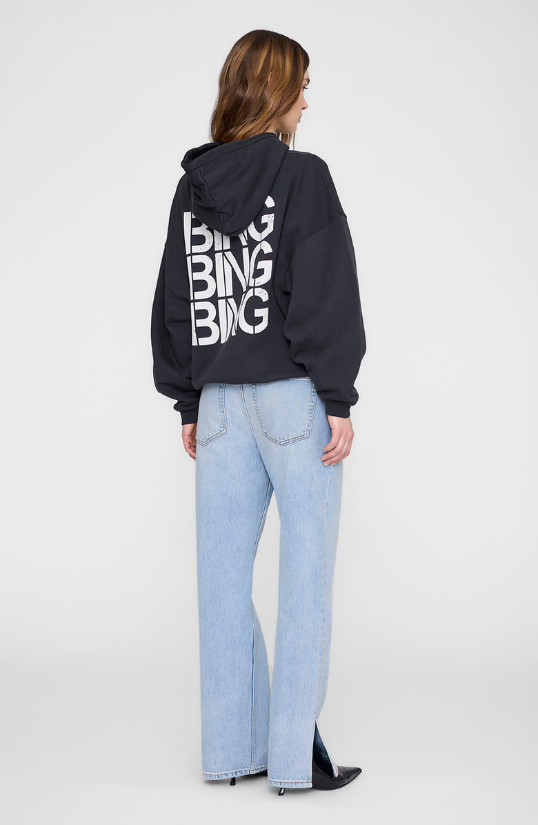 ANINE BING Harvey Stencil Sweatshirt, Alternate, color, Vintage Black