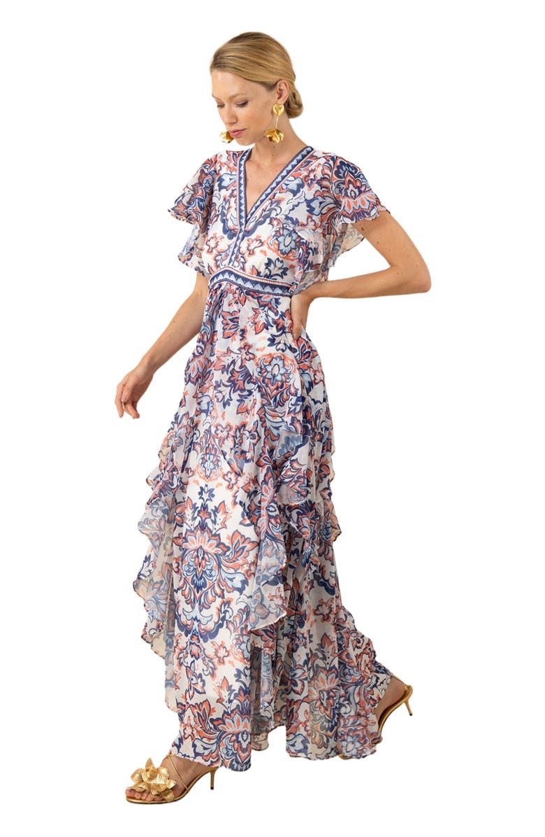 Hale Bob Aleah Chiffon Dress, Alternate, color, 