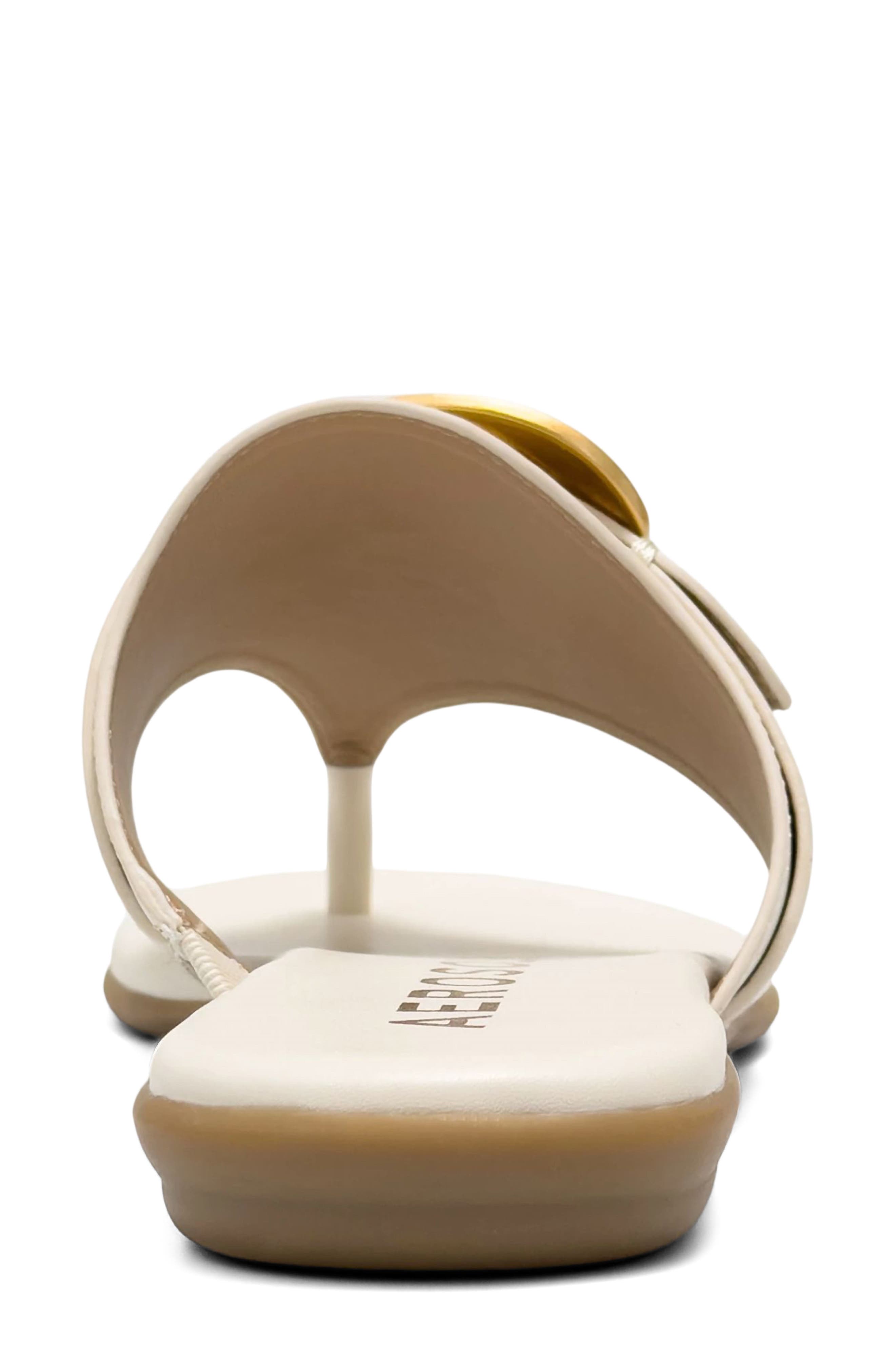 Glam Flip Flop, Alternate, color, EGGNOG FX NAPPA