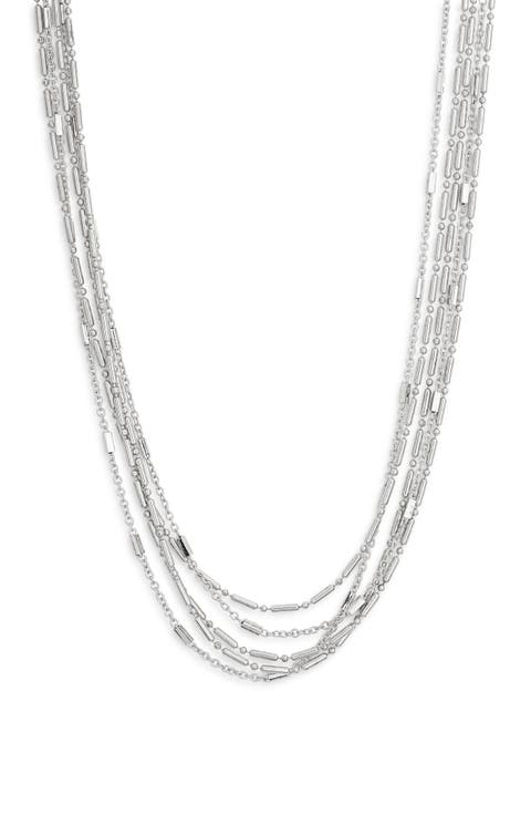 Layered Bead Chain Necklace