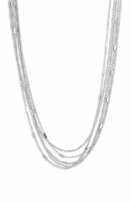 NORDSTROM RACK Layered Bead Chain Necklace