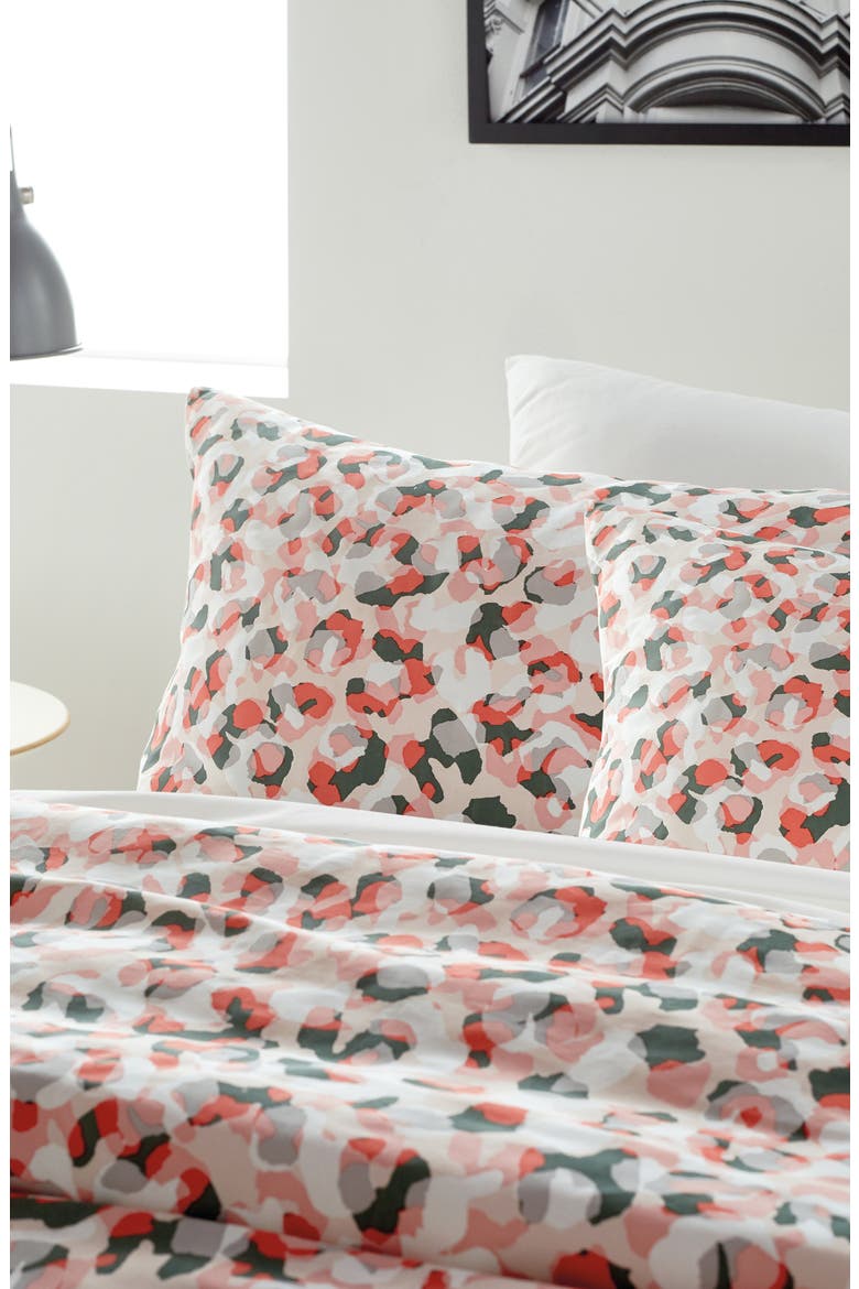 Wild Geo Comforter & Sham Set, Alternate, color, BLUSH