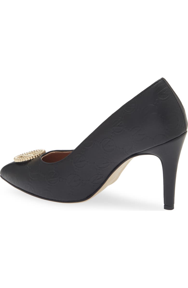 VALENTINO BY MARIO VALENTINO Clara VLOGO Embossed Pump, Alternate, color, Black