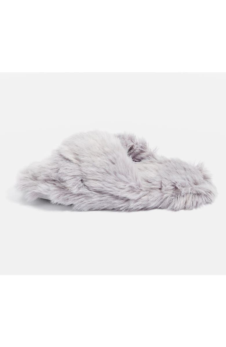 Topshop Dolly Faux Fur Slippers, Main, color,