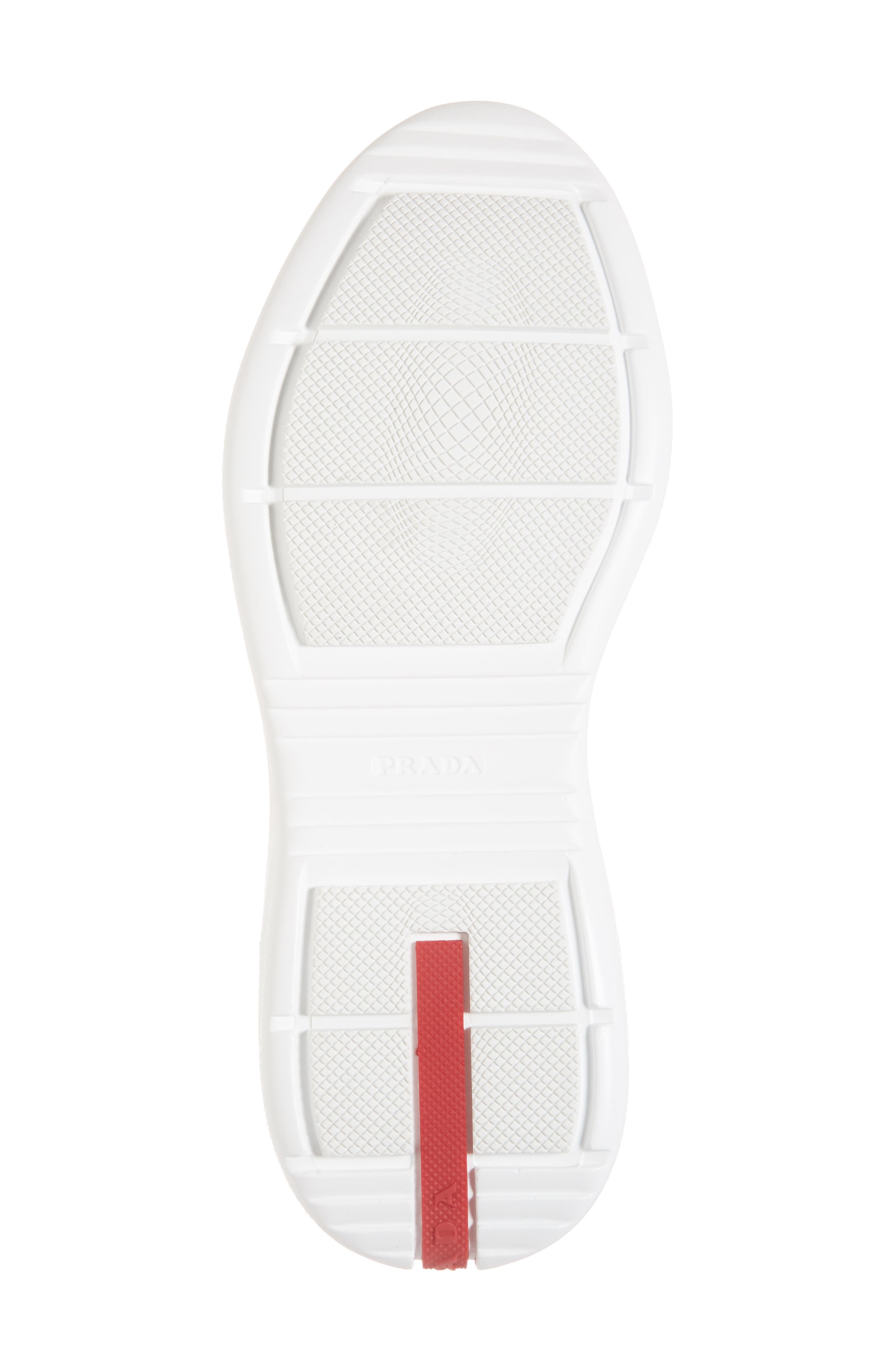 Prada Logo Band Sock Sneaker, Alternate, color, 