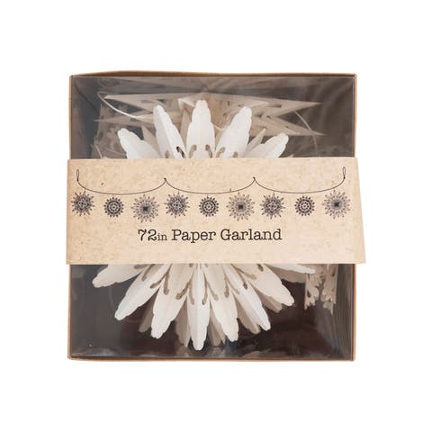 Snowflake Garland in Kraft Box
