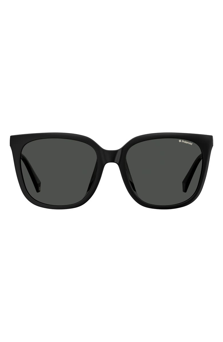 Polaroid 56mm Polarized Rectangular Sunglasses, Main, color,