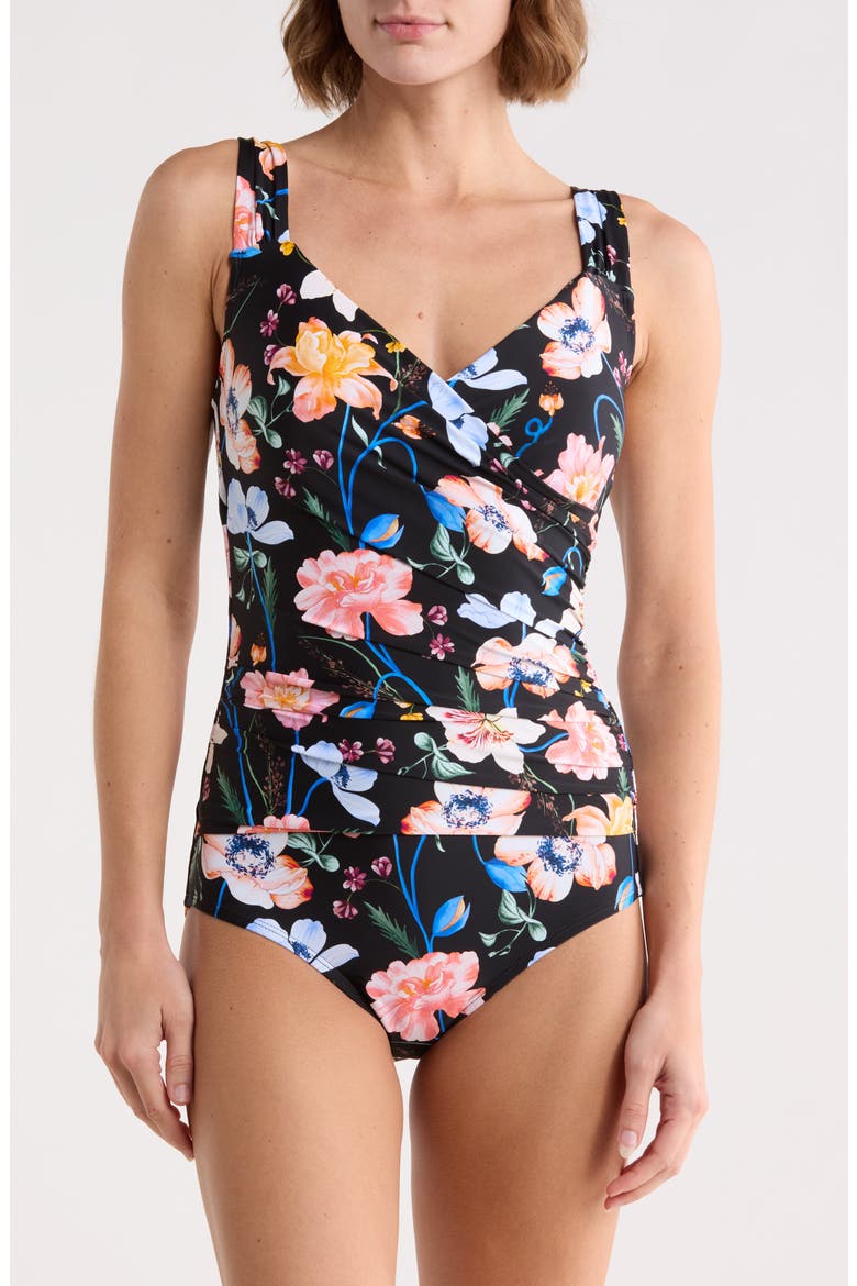 Mio One-Piece Swimsuit, Main, color, BLACK