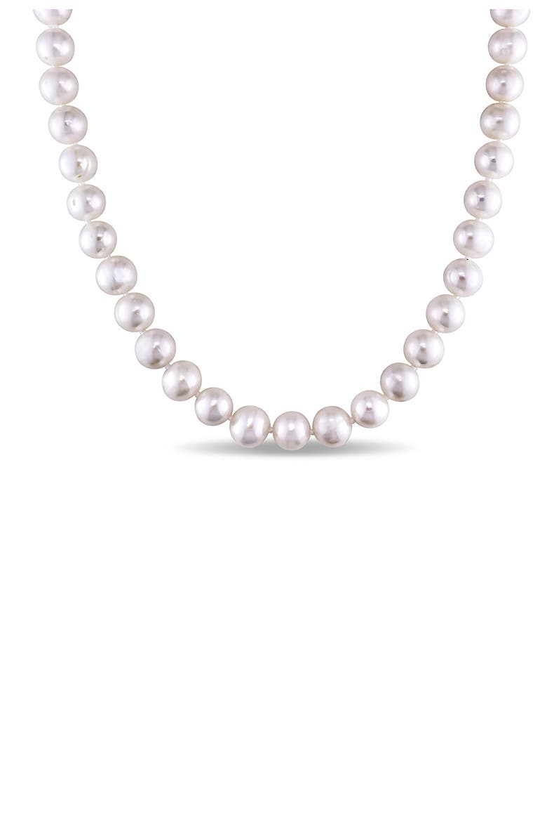 DELMAR White 7.5-8mm Cultured Freshwater Pearl Necklace, Main, color, 