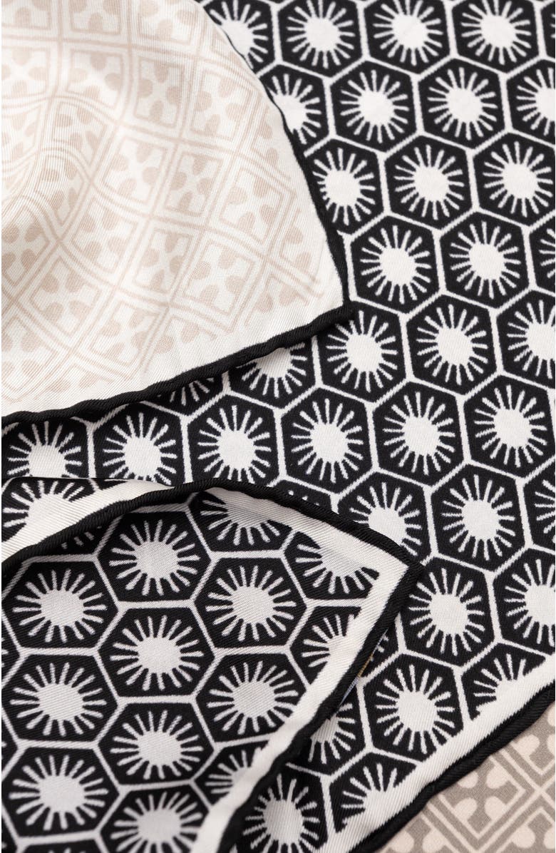 Elizabetta Feroni - Silk Neckerchief for Men, Alternate, color, Charcoal