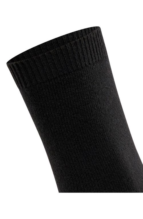Falke Cosy Crew Socks In Black