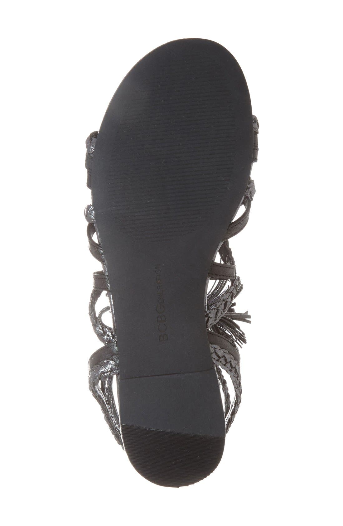 BCBGeneration 'Finlyn' Flat Lace-Up Sandal, Alternate, color, 