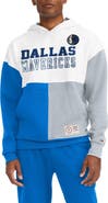 TOMMY JEANS Men's Tommy Jeans White/Royal Dallas Mavericks Andrew Split Pullover Hoodie