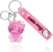 Hello Kitty Liquid Keychain with Wrist Strap