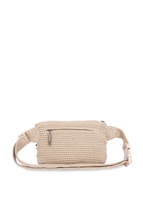 The Sak Caraway Small Belt Bag In Ecru Multi Beads