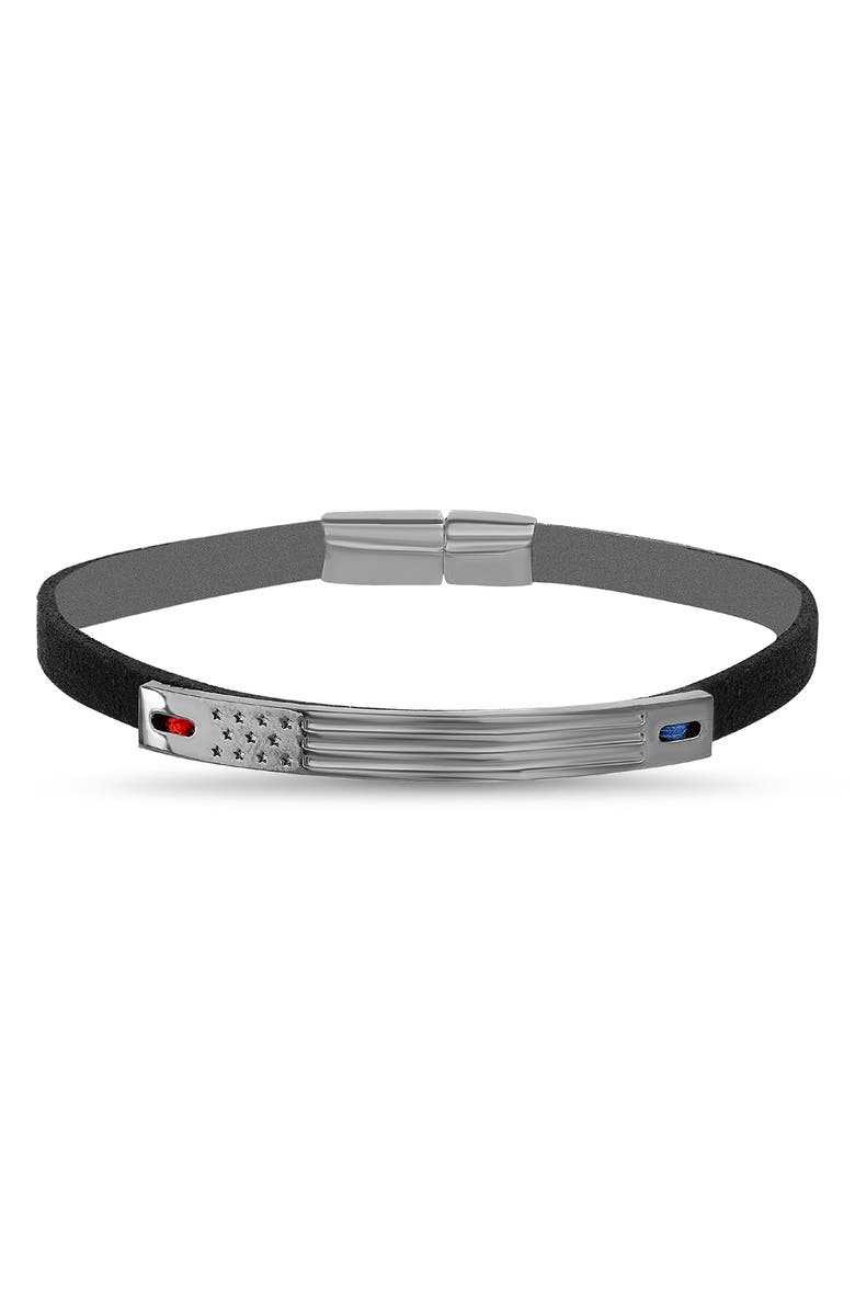 Nautica Men's American Flag Bracelet, Main, color, 